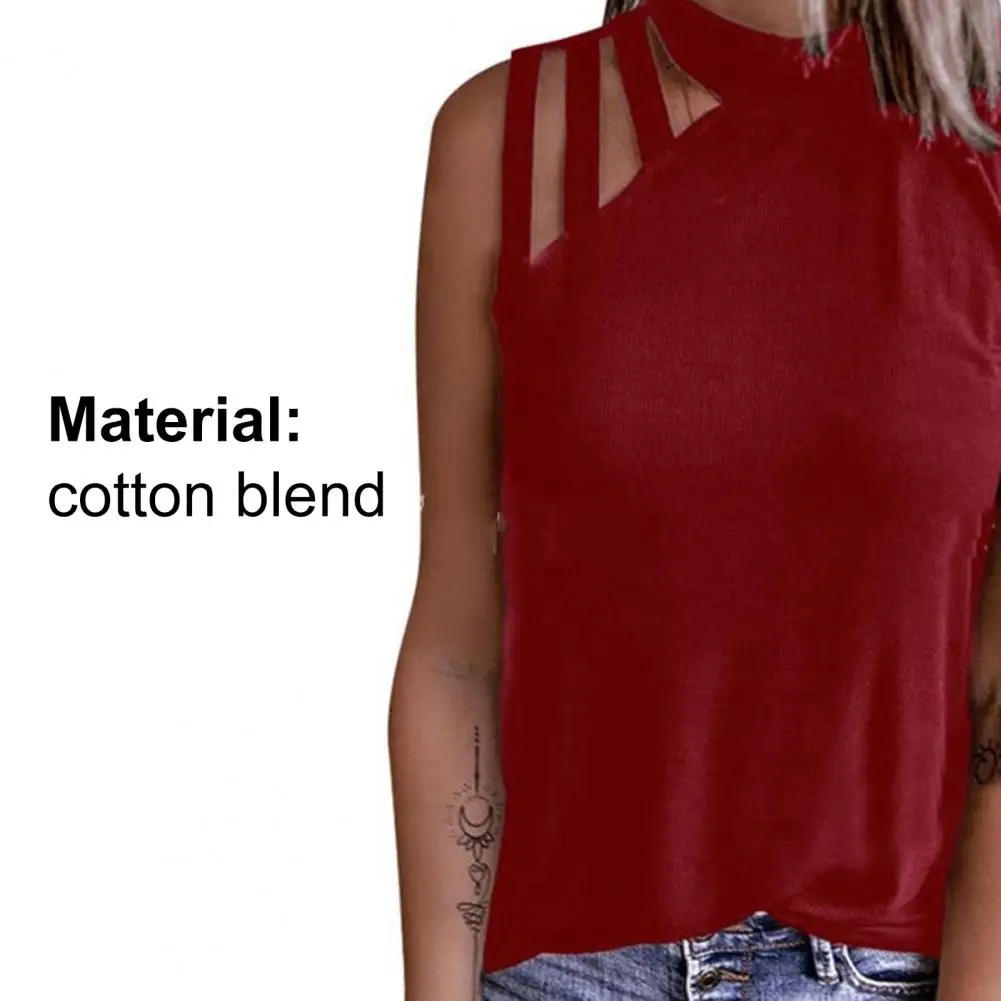 SANWOOD Women Summer Casual O Neck T Shirt Fashion Solid Sleeveless Pullover Tops Sexy Halter Hollow Out T-Shirts Streetwear
SANWOOD Women Summer Casual O Neck T Shirt Fashion Solid Sleeveless Pullover Tops Sexy Halter Hollow Out T-Shirts Streetwear