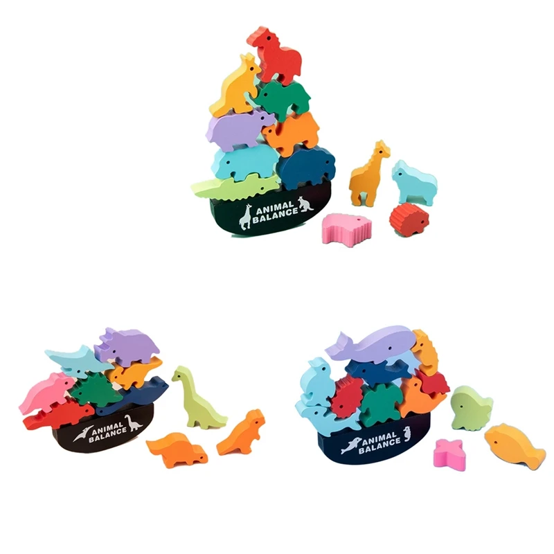 Children Wooden Animal Balance Board Games Toy High Building Block 
Children Wooden Animal Balance Board Games Toy High Building Block