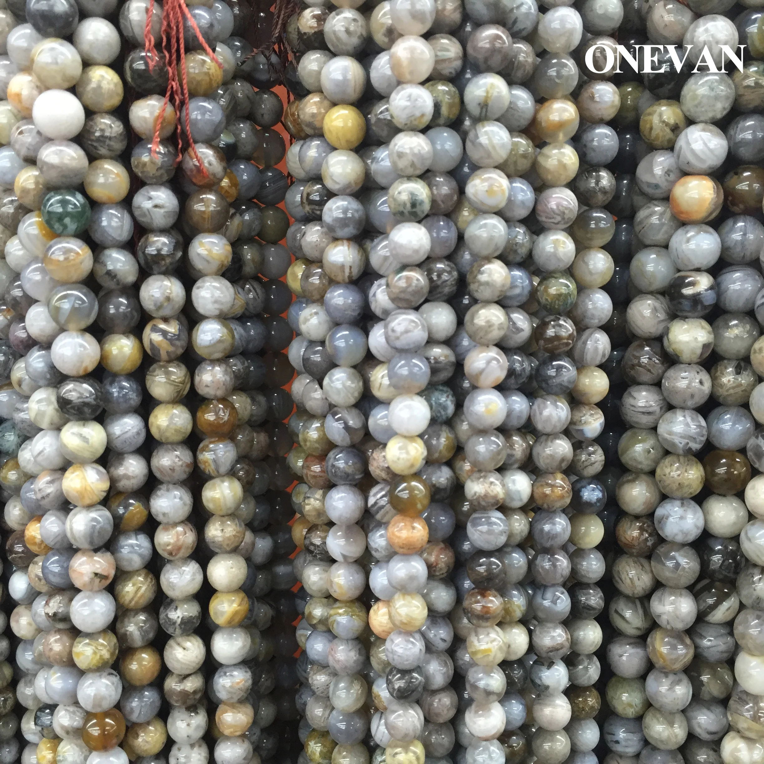ONEVAN Natural A+ Grey Bamboo Leaf Agate Beads Loose Round Stone Bracelet Necklace Jewelry Making Diy Accessories Gift Design
ONEVAN Natural A+ Grey Bamboo Leaf Agate Beads Loose Round Stone Bracelet Necklace Jewelry Making Diy Accessories Gift Design