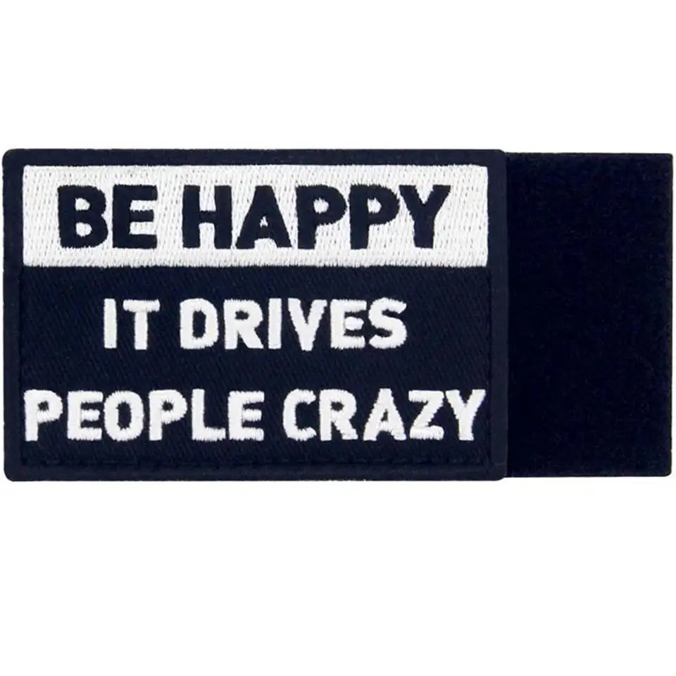 Embird Embroidered Patches Military Army Be Happy Tactical Ceo-Ffriendly 3D Applique Hook And Loop
Embird Embroidered Patches Military Army Be Happy Tactical Ceo-Ffriendly 3D Applique Hook And Loop