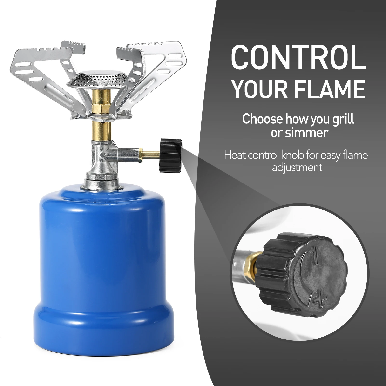 Portable Camping Stove Gas Tank Stove Propane Camp Stove with Adjustable Burner for Outdoor Camping Stove
Portable Camping Stove Gas Tank Stove Propane Camp Stove with Adjustable Burner for Outdoor Camping Stove