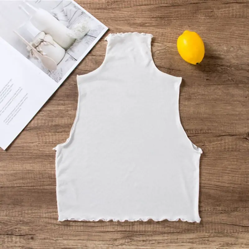 Women Autumn Ruffles Turtleneck Mesh Fake Collar Semi Sheer Vest Style Half Tops
Women Autumn Ruffles Turtleneck Mesh Fake Collar Semi Sheer Vest Style Half Tops