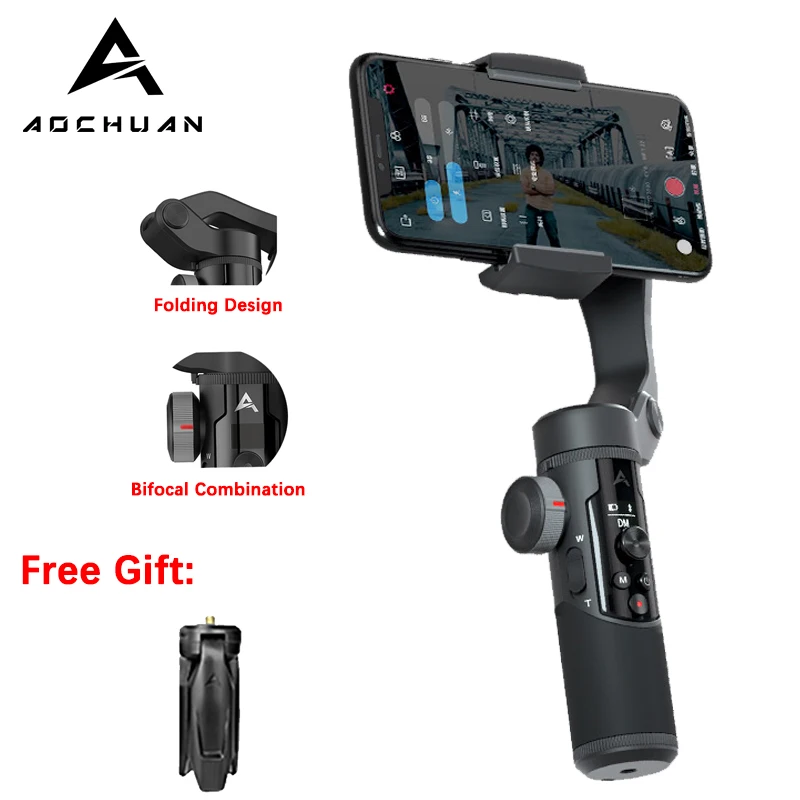 AOCHUAN SMART XR 3-Axis Handheld Stabilizer Foldable Selfie Stick for Smartphone iPhone Huawei Xiaomi Samsung Action Camera
AOCHUAN SMART XR 3-Axis Handheld Stabilizer Foldable Selfie Stick for Smartphone iPhone Huawei Xiaomi Samsung Action Camera