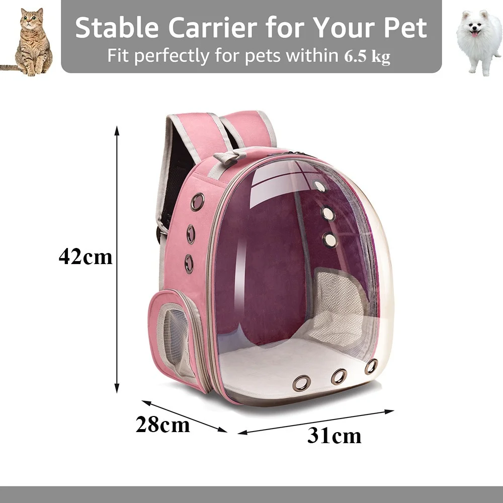 Cat Carrier Bag Breathable Cat Backpack Small Pet Carrier Bag Outdoor Travel Backpack Carrier for Cats Dogs Transparent Space
Cat Carrier Bag Breathable Cat Backpack Small Pet Carrier Bag Outdoor Travel Backpack Carrier for Cats Dogs Transparent Space