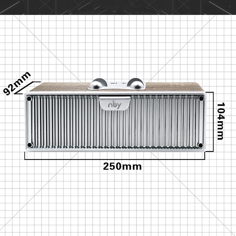 NBY 8820 портативный Bluetooth динамик fm-радио открытый беспроводной s сабвуфер 3D стерео