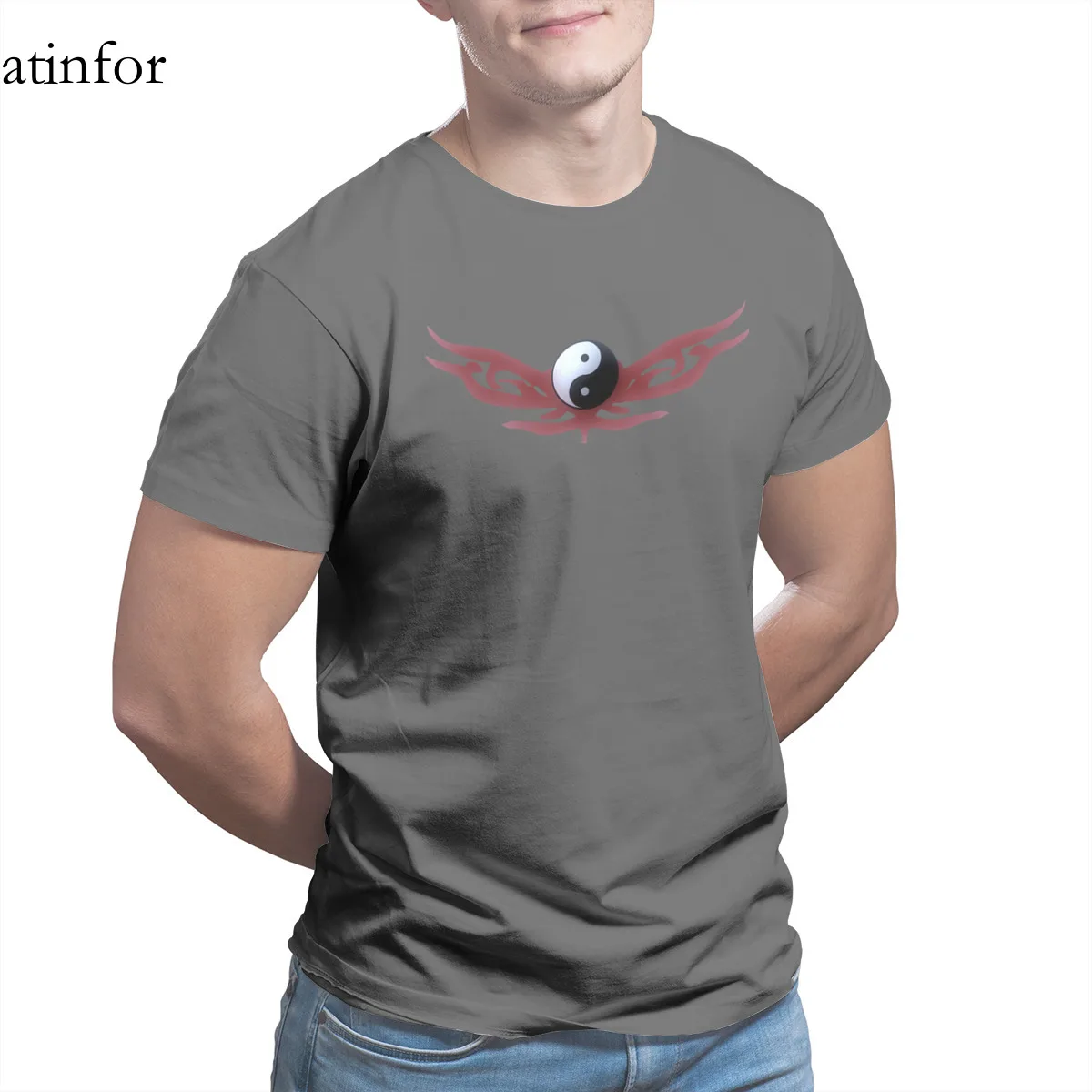 Yin Yang T-Shirt Essentials Black Oversized Sleeve Streetwear top quality Plus Size Clothing 17502
Yin Yang T-Shirt Essentials Black Oversized Sleeve Streetwear top quality Plus Size Clothing 17502