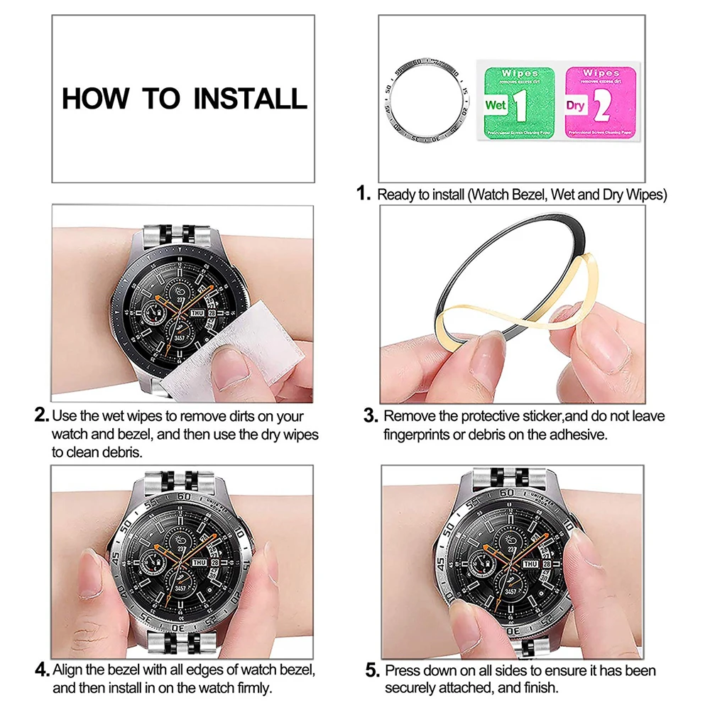 22mm correa Compatible for Galaxy Watch 46mm/Gear S3 Bands + Bezel Ring Cover for samsung gear s3 frontier Classic band bracelet
22mm correa Compatible for Galaxy Watch 46mm/Gear S3 Bands + Bezel Ring Cover for samsung gear s3 frontier Classic band bracelet