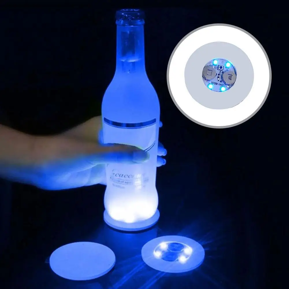 5PCS Mini Glow Coaster LED Bottle Light Stickers Waterproof Club Festival Decoration Luminescent Coasters Bar Night Party I7P6
5PCS Mini Glow Coaster LED Bottle Light Stickers Waterproof Club Festival Decoration Luminescent Coasters Bar Night Party I7P6