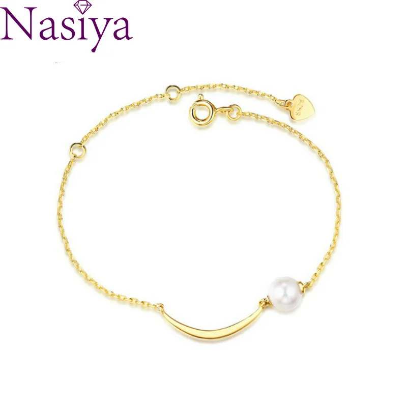 S925 Sterling Silver Bracelets Simple Style 9K Gold Natural Pearl Bracelet Elegant Trendy Student Hand Jewelry For Wedding
S925 Sterling Silver Bracelets Simple Style 9K Gold Natural Pearl Bracelet Elegant Trendy Student Hand Jewelry For Wedding