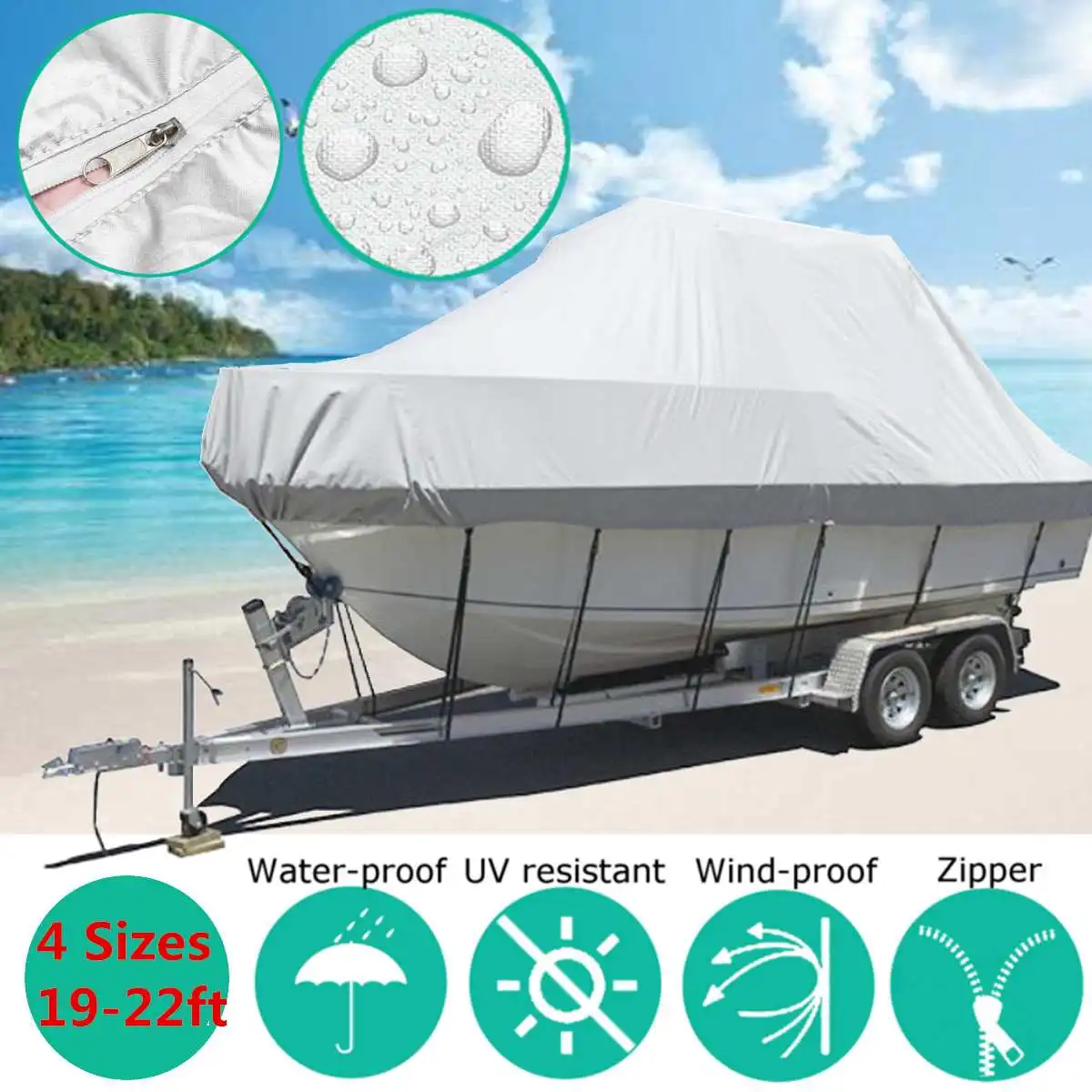 Чехол для лодки 22-19 футов 6,7-5,8 м, Морская Лодка, яхта, новый дизайн, премиум, сверхпрочный чехол для лодки с ползунком Jumbo 
Чехол для лодки 22-19 футов 6,7-5,8 м, Морская Лодка, яхта, новый дизайн, премиум, сверхпрочный чехол для лодки с ползунком Jumbo