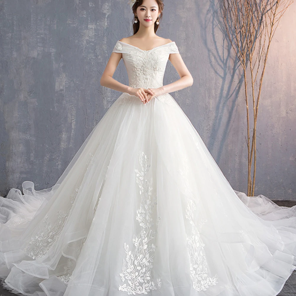 Dioflyusa Atmosphere Luxury Formal Elegant Lace Princess Bridal Gowns Wedding Dress For Women 2021 White Boat Neck Bride Dress
Dioflyusa Atmosphere Luxury Formal Elegant Lace Princess Bridal Gowns Wedding Dress For Women 2021 White Boat Neck Bride Dress