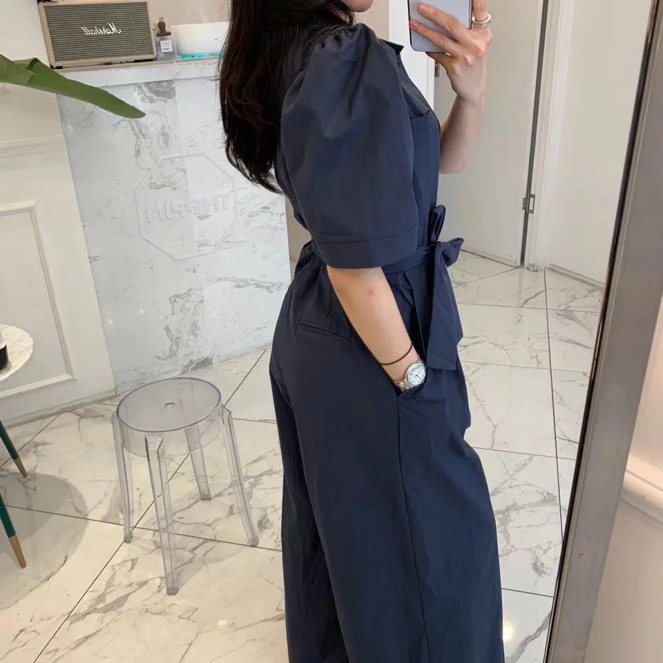 VICONE Top Quality 100% Cotton Jumpsuits 2020 New hubble-bubble sleeve with high waist waist thin jumpsuits
VICONE Top Quality 100% Cotton Jumpsuits 2020 New hubble-bubble sleeve with high waist waist thin jumpsuits