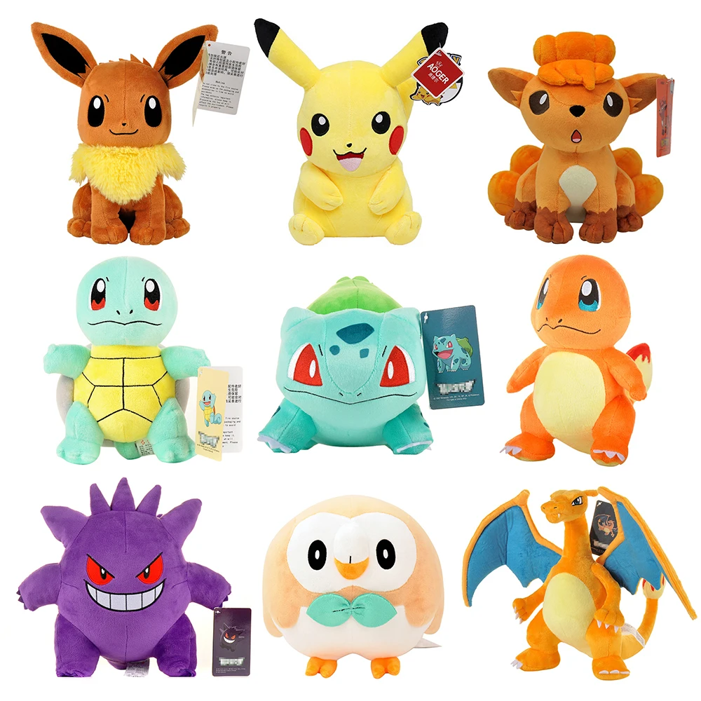 Pokemon Plush Doll Pikachus Charmander Squirtle Bulbasaur Stuffed Toy Kawaii Elf Anime Peluche figure Pillow Children Gift
Pokemon Plush Doll Pikachus Charmander Squirtle Bulbasaur Stuffed Toy Kawaii Elf Anime Peluche figure Pillow Children Gift