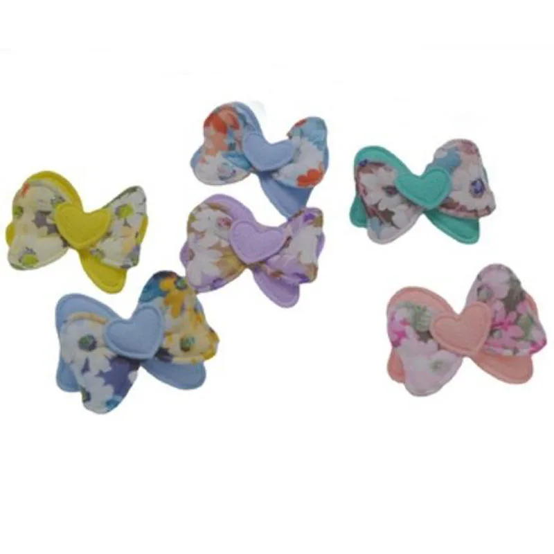 About 4*3cm New Floral Fabric heart bowknot padded appliques,kids headwear,garments accessories, Spring popular style
About 4*3cm New Floral Fabric heart bowknot padded appliques,kids headwear,garments accessories, Spring popular style