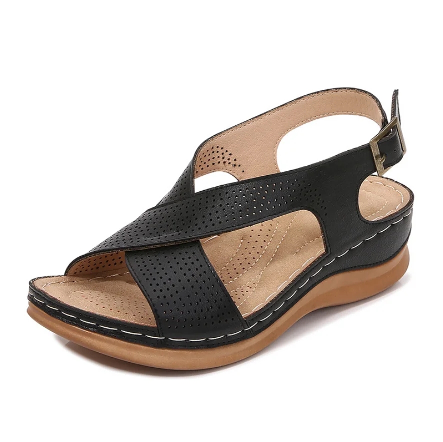 Women Sandals New Summer Shoes Woman Ladies Sewing Hollow Out Wedges Female Casual Pu Leather Comfortable Retro Sandalis
Women Sandals New Summer Shoes Woman Ladies Sewing Hollow Out Wedges Female Casual Pu Leather Comfortable Retro Sandalis