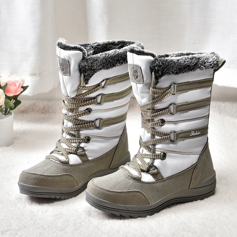 Winter Snow Boots Warm Plush Women Boot High Quality Keep Warm Mid-Calf Shoes Ladies Grey Boots Botas De Neve De Inverno
Winter Snow Boots Warm Plush Women Boot High Quality Keep Warm Mid-Calf Shoes Ladies Grey Boots Botas De Neve De Inverno