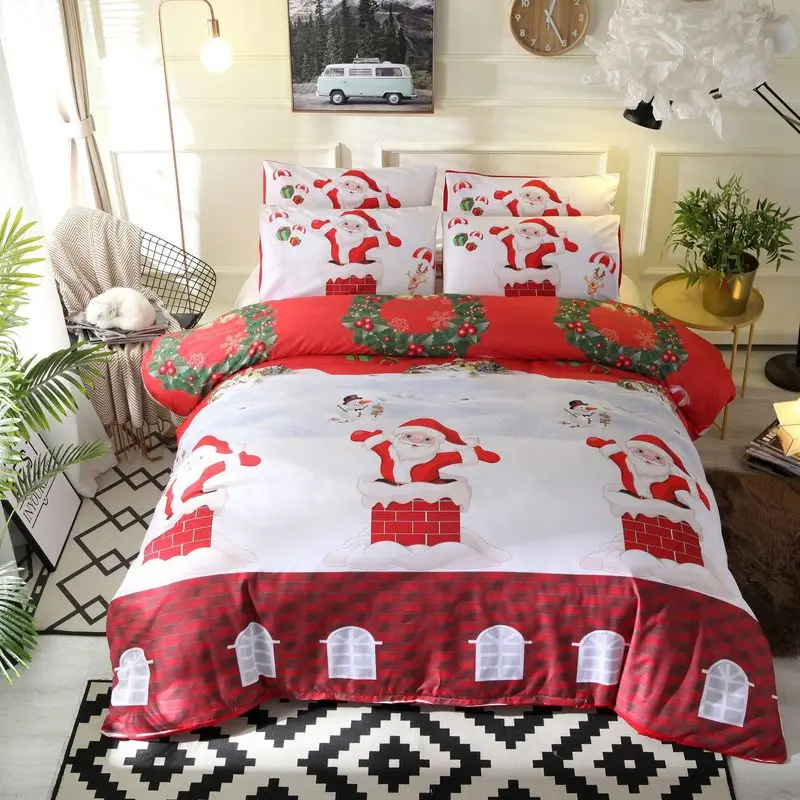 Christmas Bedding Set Twin Full Queen King Size Bedclothes Duvet Cover Pillowcases Bed Comforter Sets 3D Printing 2019
Christmas Bedding Set Twin Full Queen King Size Bedclothes Duvet Cover Pillowcases Bed Comforter Sets 3D Printing 2019