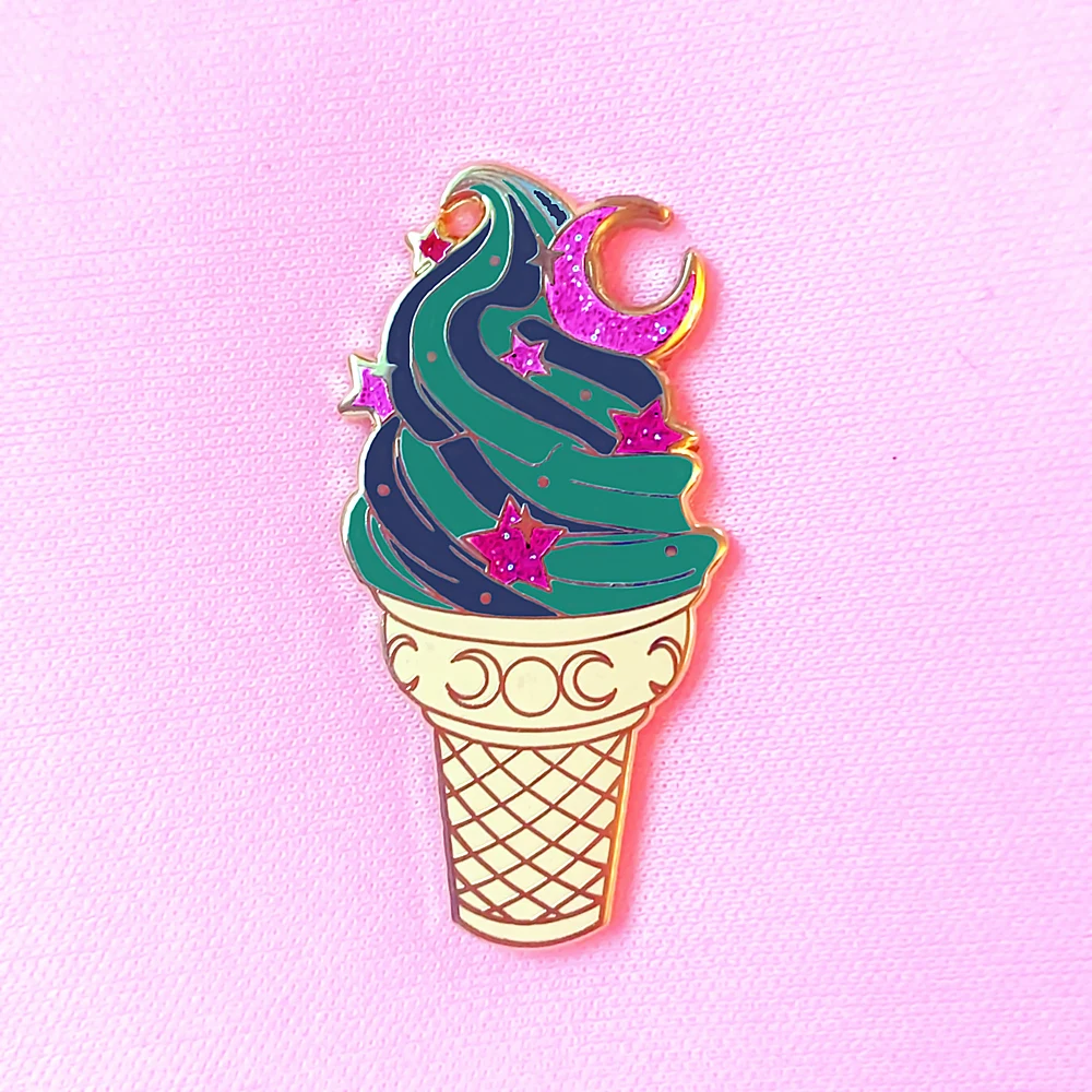 Glitter Shiny Stars Moon Cone Hard Enamel Pin Summer Dessert Ice Cream Brooch Accessories Fashion Lapel Backpack Pins Jewelry
Glitter Shiny Stars Moon Cone Hard Enamel Pin Summer Dessert Ice Cream Brooch Accessories Fashion Lapel Backpack Pins Jewelry