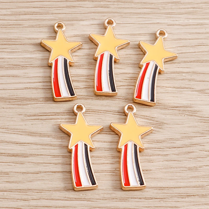 10pcs 12*25mm Cartoon Magic Wand Charms for Jewelry Making 2 Color Star Charms Pendants Necklaces Earrings Accessories Handmade
10pcs 12*25mm Cartoon Magic Wand Charms for Jewelry Making 2 Color Star Charms Pendants Necklaces Earrings Accessories Handmade