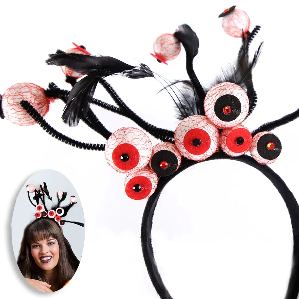 New Halloween Decoration Headband Eyes Feather Scary Halloween Photo Props Adult Children
New Halloween Decoration Headband Eyes Feather Scary Halloween Photo Props Adult Children