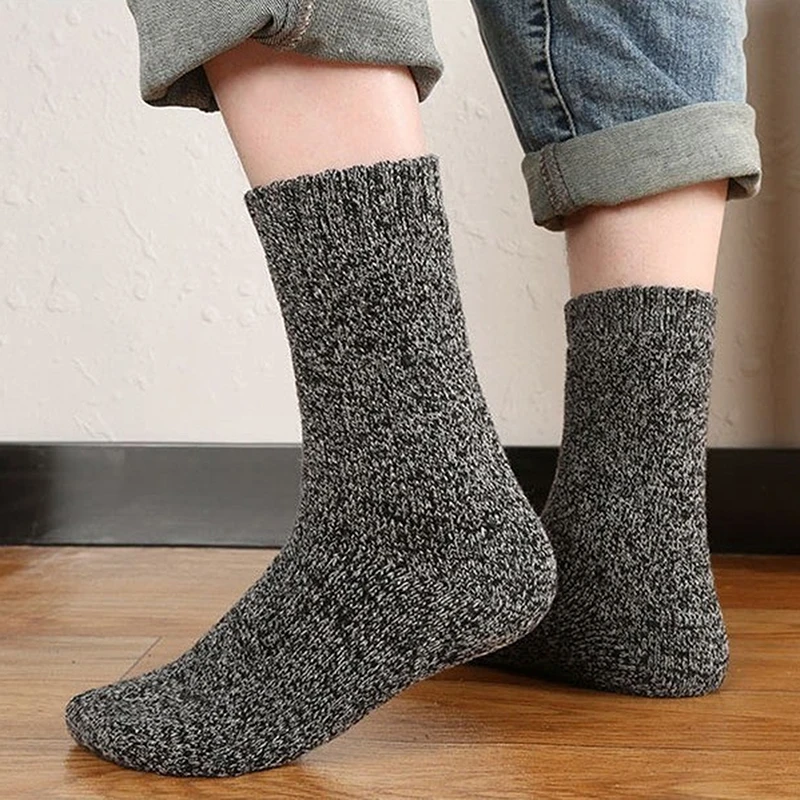 New 1 Pair Men's Wool Socks Stripe Casual Calcetines Hombre Thick Cotton Socks Winter Warm Socks Male High Quality
New 1 Pair Men's Wool Socks Stripe Casual Calcetines Hombre Thick Cotton Socks Winter Warm Socks Male High Quality