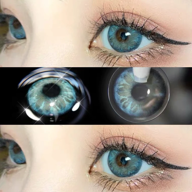 

New arrival 1pair GEMSTONE BLUEGRAY Colored Contact Lenses for eyes Colored Eye Lenses Color Contact lens Beautiful Pupil