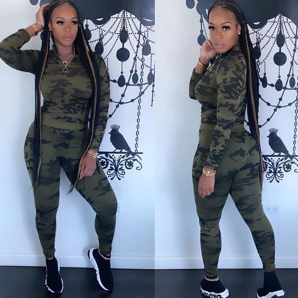 Camouflage Two Piece Set Women Tracksuit Fall Long Sleeve Sweatshirt Pant Suits Casual Sportwear 2 Piece Outfits Matching Sets
Camouflage Two Piece Set Women Tracksuit Fall Long Sleeve Sweatshirt Pant Suits Casual Sportwear 2 Piece Outfits Matching Sets