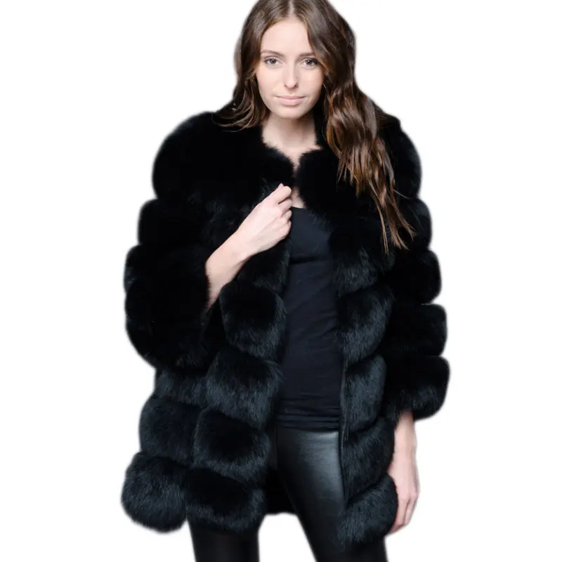 Женская куртка из искусственного лисьего меха теплая зимняя меха|fur coat|fur coat fashionfox