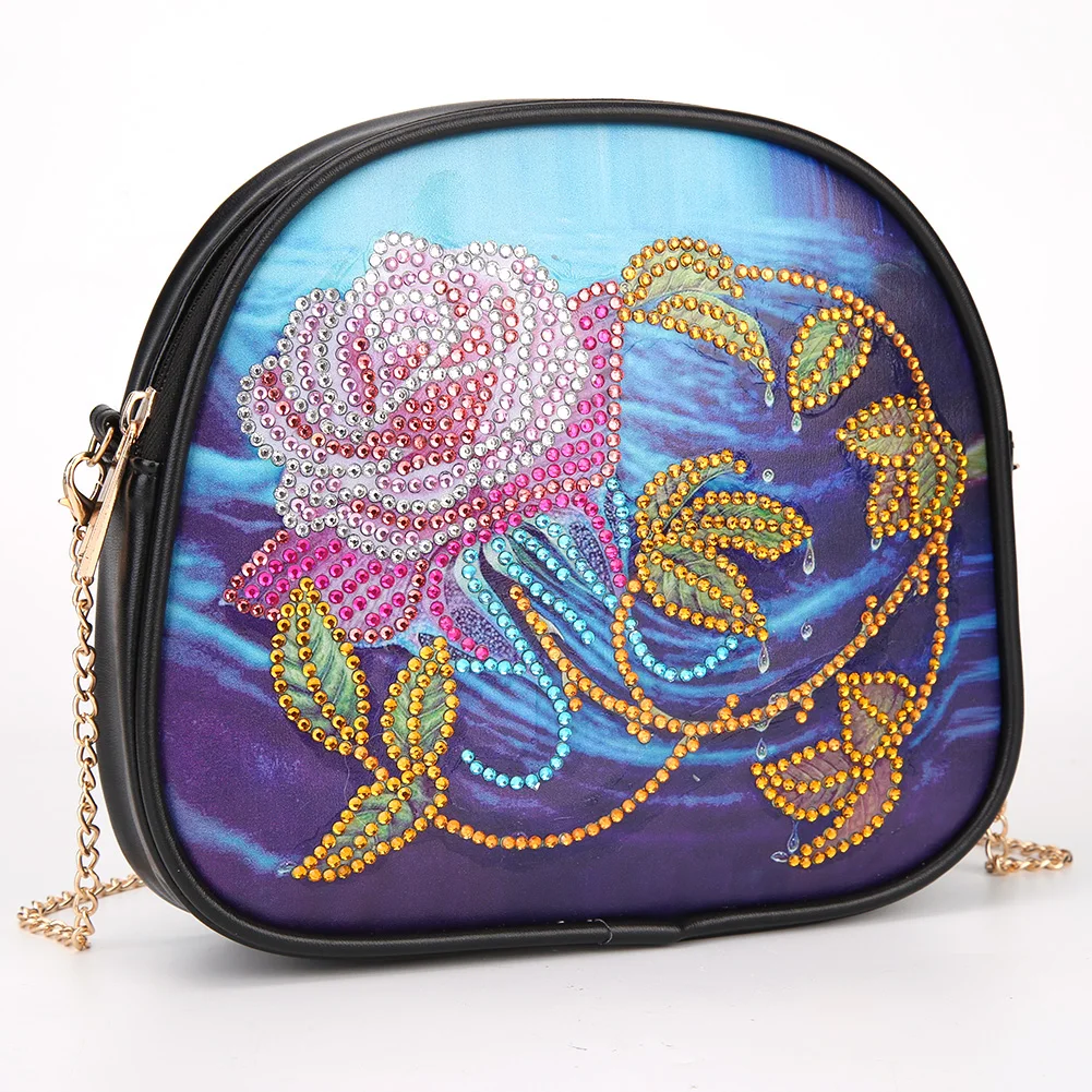 DIY Rose Special Shape Diamond Painting Leather Chain Shoulder Bag Wristlet Wallet Women Clutch Storage Bag for Girlfriend
DIY Rose Special Shape Diamond Painting Leather Chain Shoulder Bag Wristlet Wallet Women Clutch Storage Bag for Girlfriend