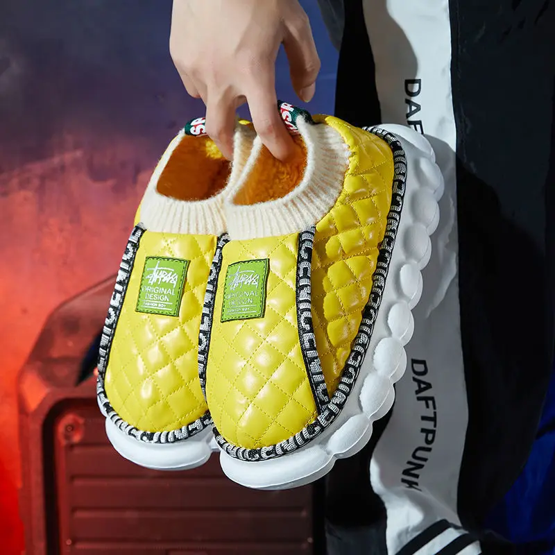 Зимняя Новая Домашняя хлопковая обувь на толстой подошве для улицы, Мужская модная теплая обувь унисекс с высоким верхом для пар
Зимняя Новая Домашняя хлопковая обувь на толстой подошве для улицы, Мужская модная теплая обувь унисекс с высоким верхом для пар