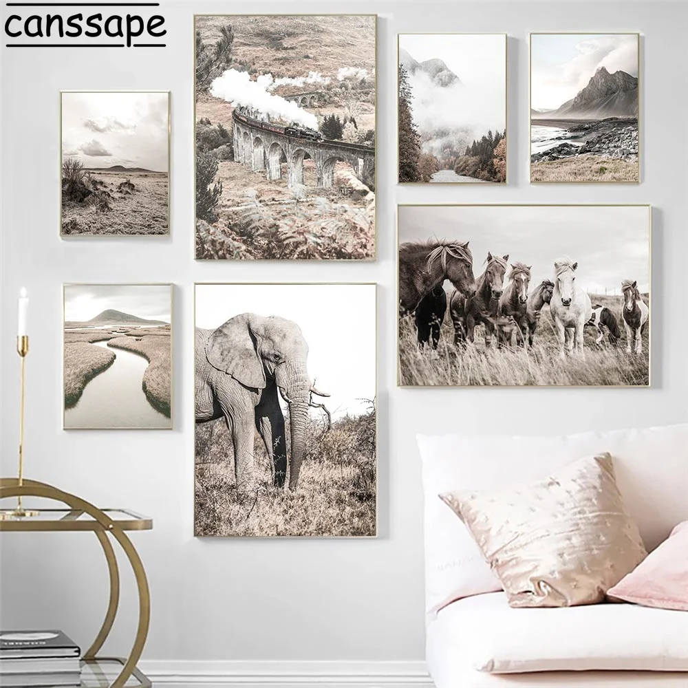 Постер настенный с изображением лошади, слона, скандинавский природный пейзаж, Картина на холсте, луг, сено, горы, постеры, декор для гостино...
Постер настенный с изображением лошади, слона, скандинавский природный пейзаж, Картина на холсте, луг, сено, горы, постеры, декор для гостино...