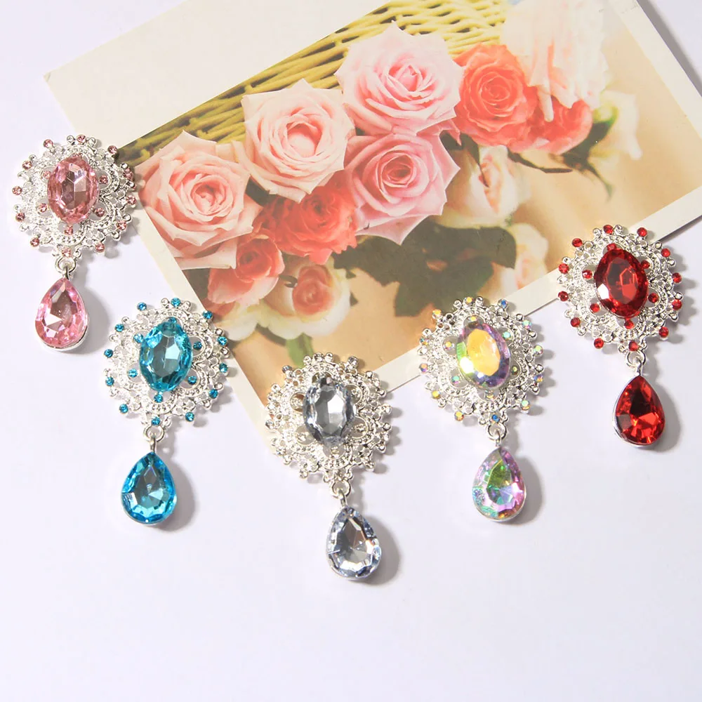 10PCS 45X23mm Pearl Rhinestone Button Brooch Embellishment Flat Back BTN-5738
10PCS 45X23mm Pearl Rhinestone Button Brooch Embellishment Flat Back BTN-5738