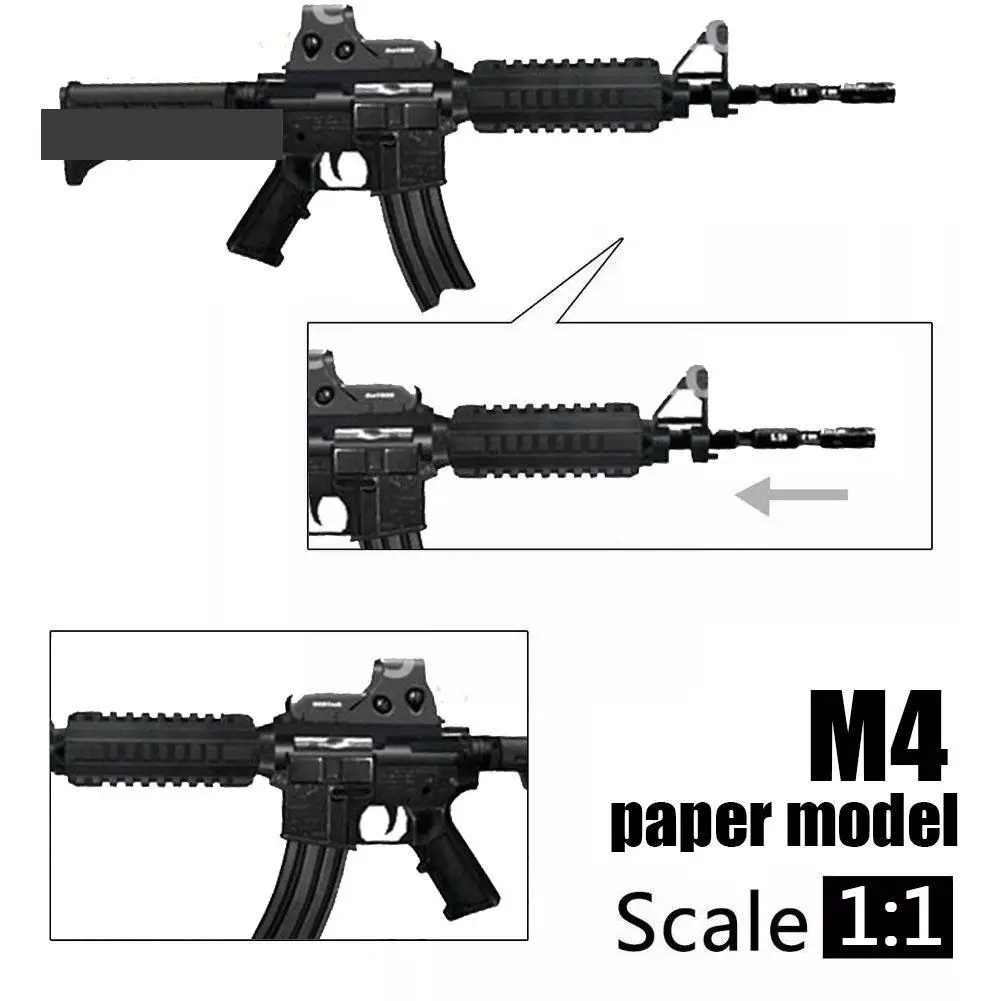 DIY 1:1 Paper Craft M4 Carbine Gun Paper Model Imported Cardboard 0.44KG 3D Assemble Puzzle Game Work Hand Boy Gift R8L7
DIY 1:1 Paper Craft M4 Carbine Gun Paper Model Imported Cardboard 0.44KG 3D Assemble Puzzle Game Work Hand Boy Gift R8L7