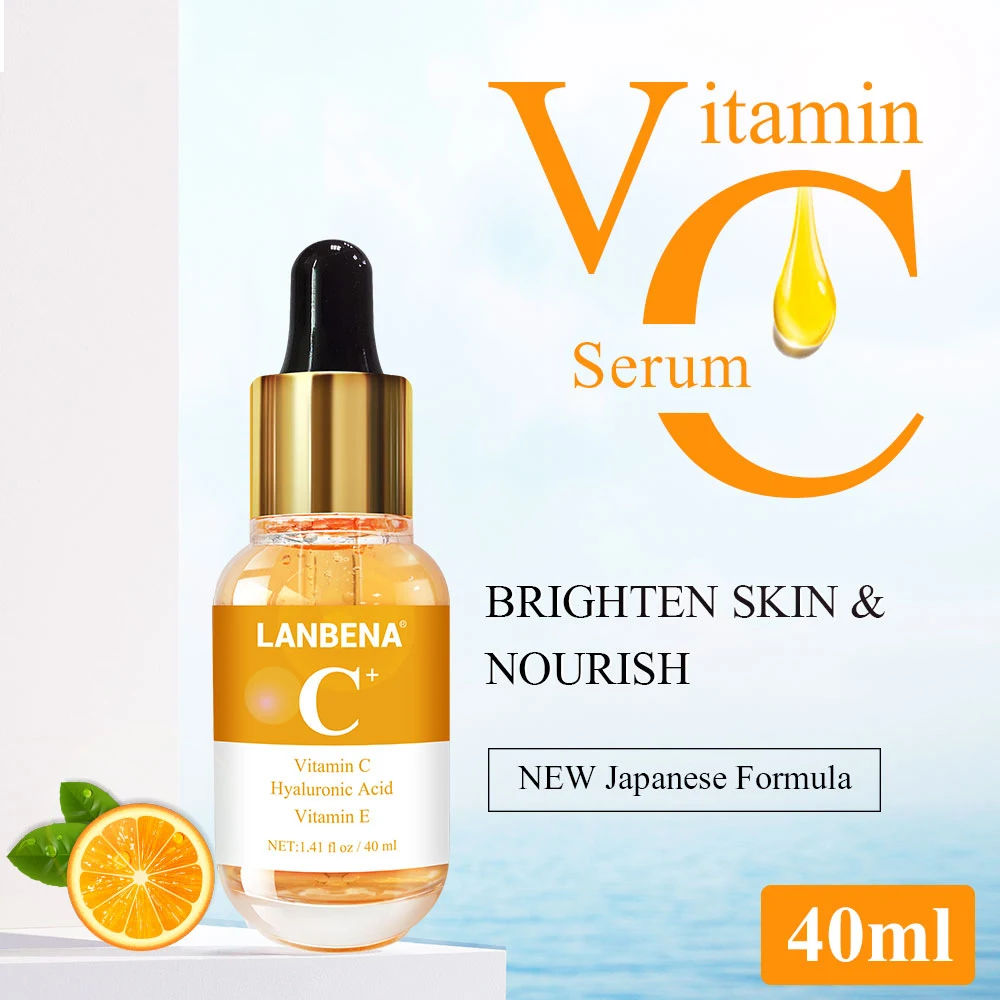 LANBENA VC Whitening Serum Essential Oils Facial Essence Remover Speckle Fade Dark Spots Brighten Nourishing Skin Care 40ml
LANBENA VC Whitening Serum Essential Oils Facial Essence Remover Speckle Fade Dark Spots Brighten Nourishing Skin Care 40ml