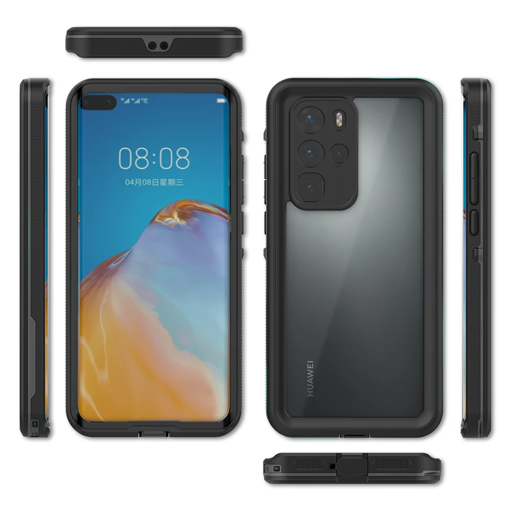 Luxury IP68 Waterproof Bag Phone Case for Huawei P30 P40 Pro Underwater Diving Anti Falling HD Lens Camera Protection Cover
Luxury IP68 Waterproof Bag Phone Case for Huawei P30 P40 Pro Underwater Diving Anti Falling HD Lens Camera Protection Cover