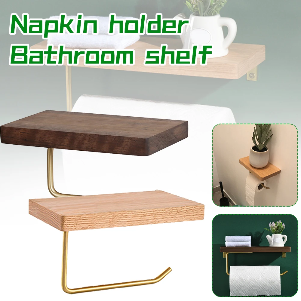 Wooden Paper Towel Rack Solid Brass Tissue Paper Storage Holder Punch-free Bath Toilet Roll Paper Rack Organizer High Quality
Wooden Paper Towel Rack Solid Brass Tissue Paper Storage Holder Punch-free Bath Toilet Roll Paper Rack Organizer High Quality
