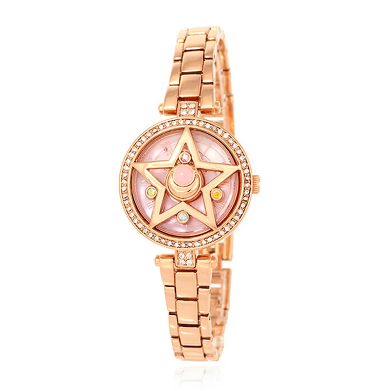 Наручные часы женские с кристаллами и звездами |