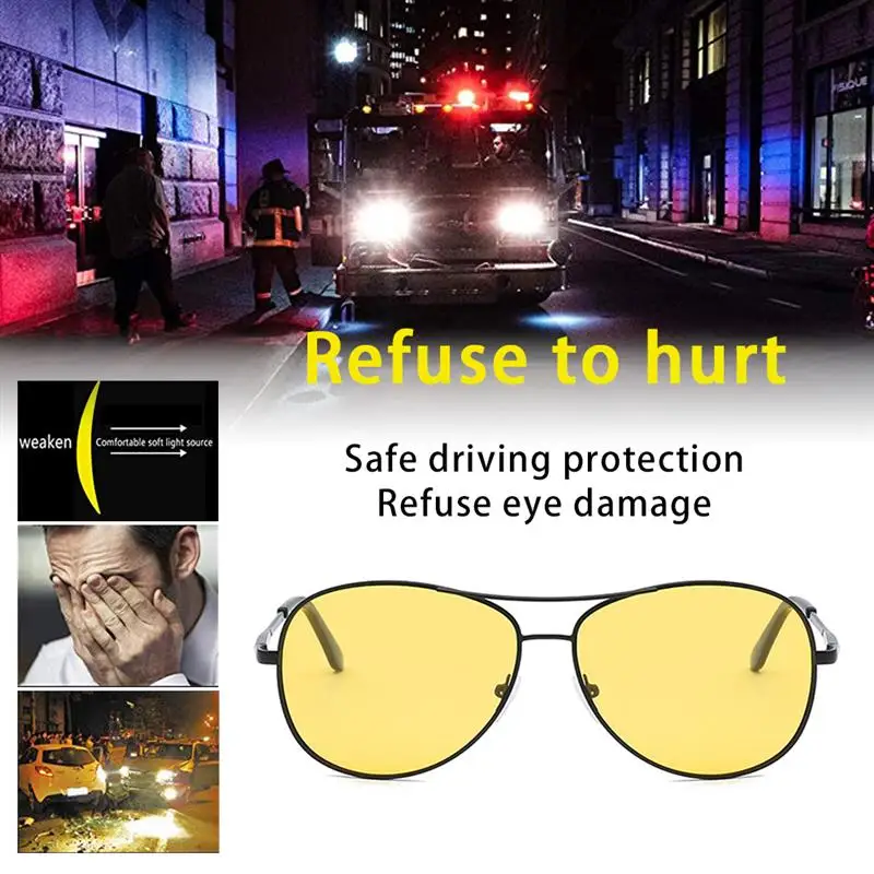 Retro Vintage Metal Sunglasses Night Driving Glasses Anti Glare Vision HD Polarized Glasses for Men Women
Retro Vintage Metal Sunglasses Night Driving Glasses Anti Glare Vision HD Polarized Glasses for Men Women