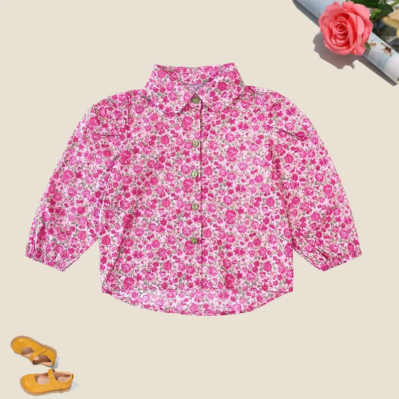 Baby Girls Floral Shirts 2021 Spring & Autumn Blouses for Kids Children Long Sleeve Tops Fashion Teen Girls Cotton Clothing
Baby Girls Floral Shirts 2021 Spring & Autumn Blouses for Kids Children Long Sleeve Tops Fashion Teen Girls Cotton Clothing