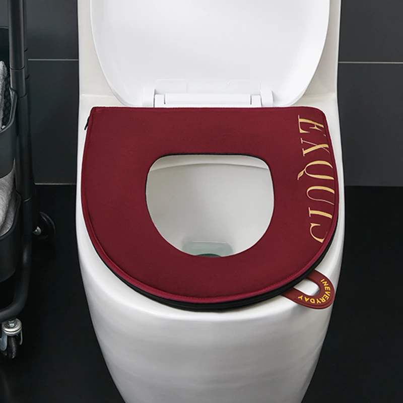 Toilet Cushion Seat Cover Pad with Handle Zipper Bathroom Lavatory Closestool Accessories Home Waterproof Toilet Ring Lid Mat
Toilet Cushion Seat Cover Pad with Handle Zipper Bathroom Lavatory Closestool Accessories Home Waterproof Toilet Ring Lid Mat