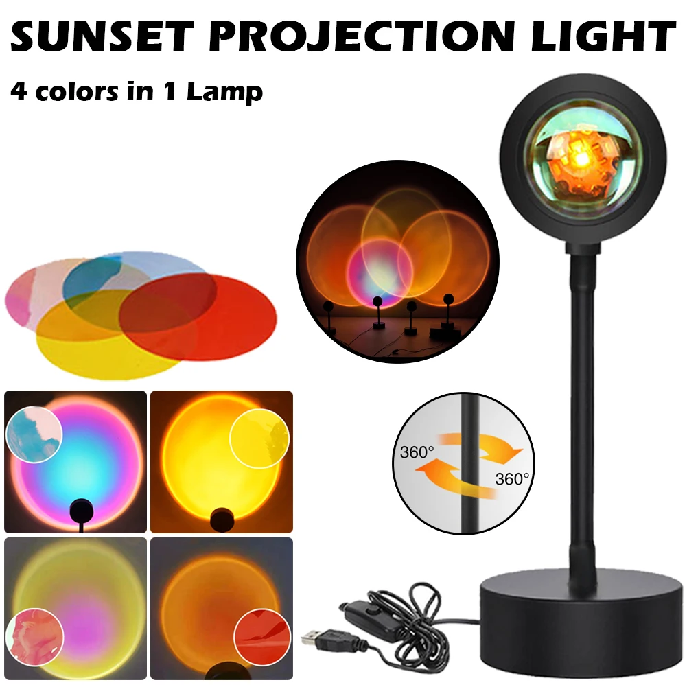 USB Sunset Lamp Sunset Projector Mood Light Living Room Bedroom Night Light Room Decor Bar Atmosphere Photography Background
USB Sunset Lamp Sunset Projector Mood Light Living Room Bedroom Night Light Room Decor Bar Atmosphere Photography Background