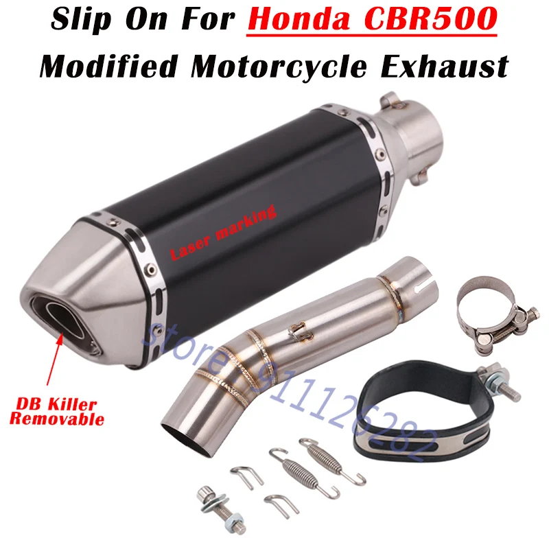Slip On For Honda CBR500 Motorcycle Exhaust Escape System Modify Middle Link Pipe Modified Muffler Tube Removable DB killer 51mm
Slip On For Honda CBR500 Motorcycle Exhaust Escape System Modify Middle Link Pipe Modified Muffler Tube Removable DB killer 51mm