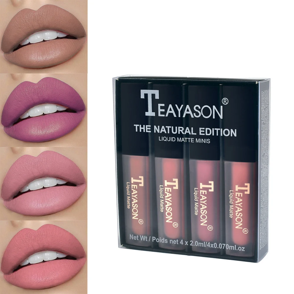 4pcs/set Matte Lip Gloss Kit Liquid Lipstick Natural Long Lasting Lip Glaze Easy Portable Lazy Lips Cosmetics Makeup
4pcs/set Matte Lip Gloss Kit Liquid Lipstick Natural Long Lasting Lip Glaze Easy Portable Lazy Lips Cosmetics Makeup