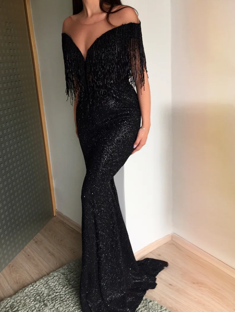 CloverBridal Women Luxury Tassels robe de soirée de mariage Female Turmpet Prom Dress Special Occasion Dresses WP9827
CloverBridal Women Luxury Tassels robe de soirée de mariage Female Turmpet Prom Dress Special Occasion Dresses WP9827