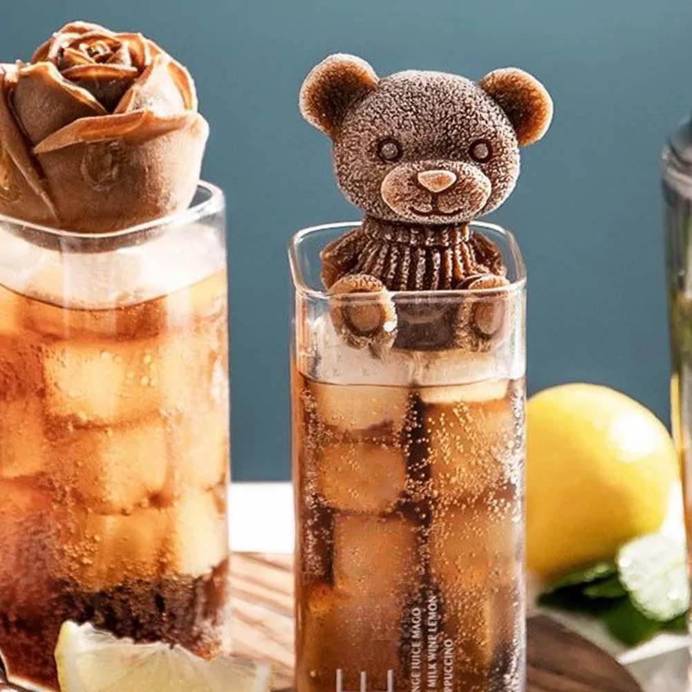 Silicone Mold Ice Cube Maker Trays Mold Chocolate Teddy Bear Kitchen Baking Accessories For Drink Coffee Ice Cream Cake Decor
Silicone Mold Ice Cube Maker Trays Mold Chocolate Teddy Bear Kitchen Baking Accessories For Drink Coffee Ice Cream Cake Decor