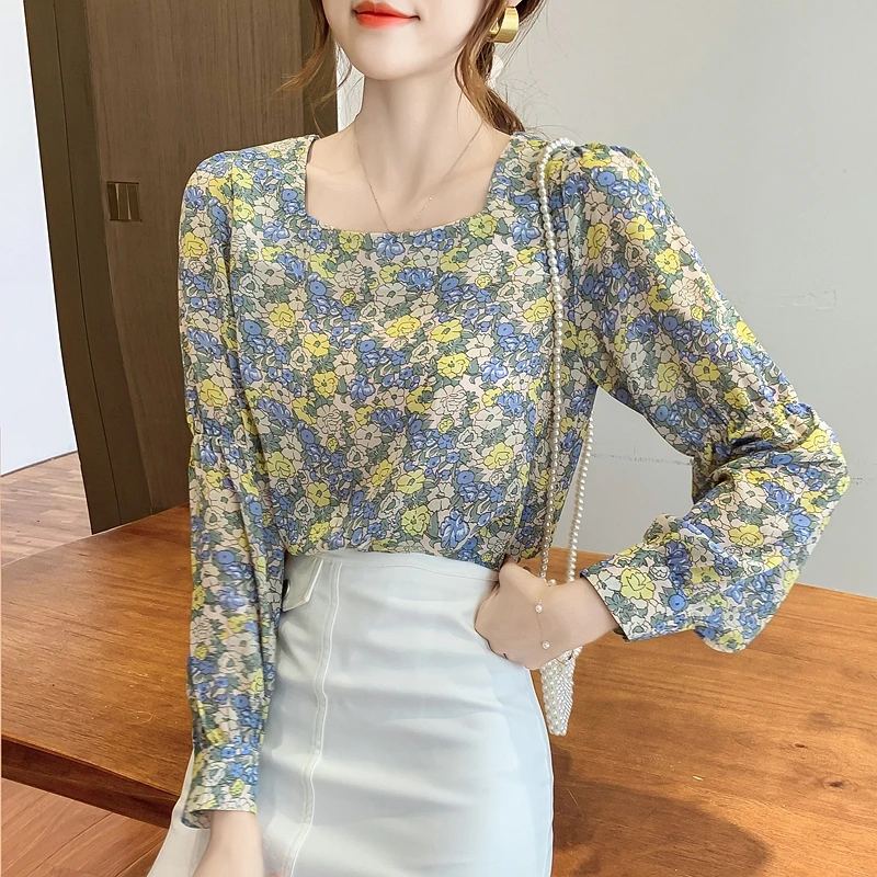 Floral Chiffon Spring Autumn Feminina Women'S Vintage Long Sleeve Top Blouse Fashion Clothes 2020 D0411
Floral Chiffon Spring Autumn Feminina Women'S Vintage Long Sleeve Top Blouse Fashion Clothes 2020 D0411