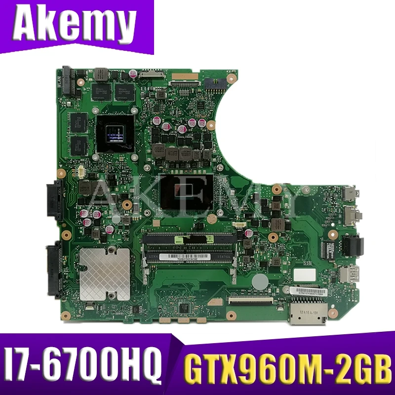 N552VW Laptop motherboard for ASUS VivoBook Pro N552VW N552VX N552V original mainboard HM170 W/ I7-6700HQ GTX960M-2GB
N552VW Laptop motherboard for ASUS VivoBook Pro N552VW N552VX N552V original mainboard HM170 W/ I7-6700HQ GTX960M-2GB