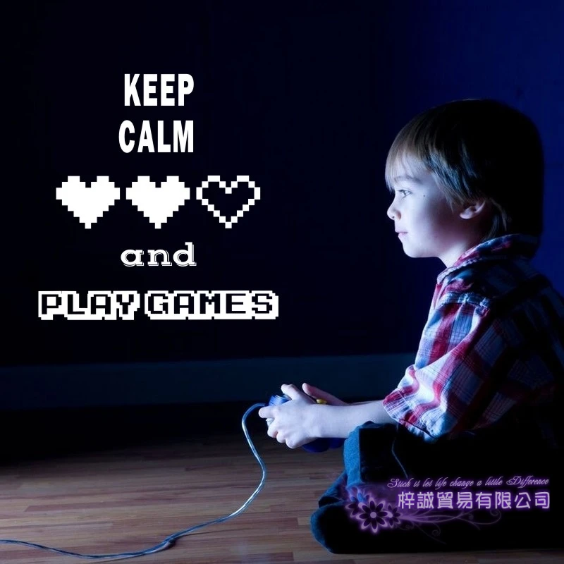 Keep Calm наклейка контроллер видеоигр игра плакаты игровой тематики геймер