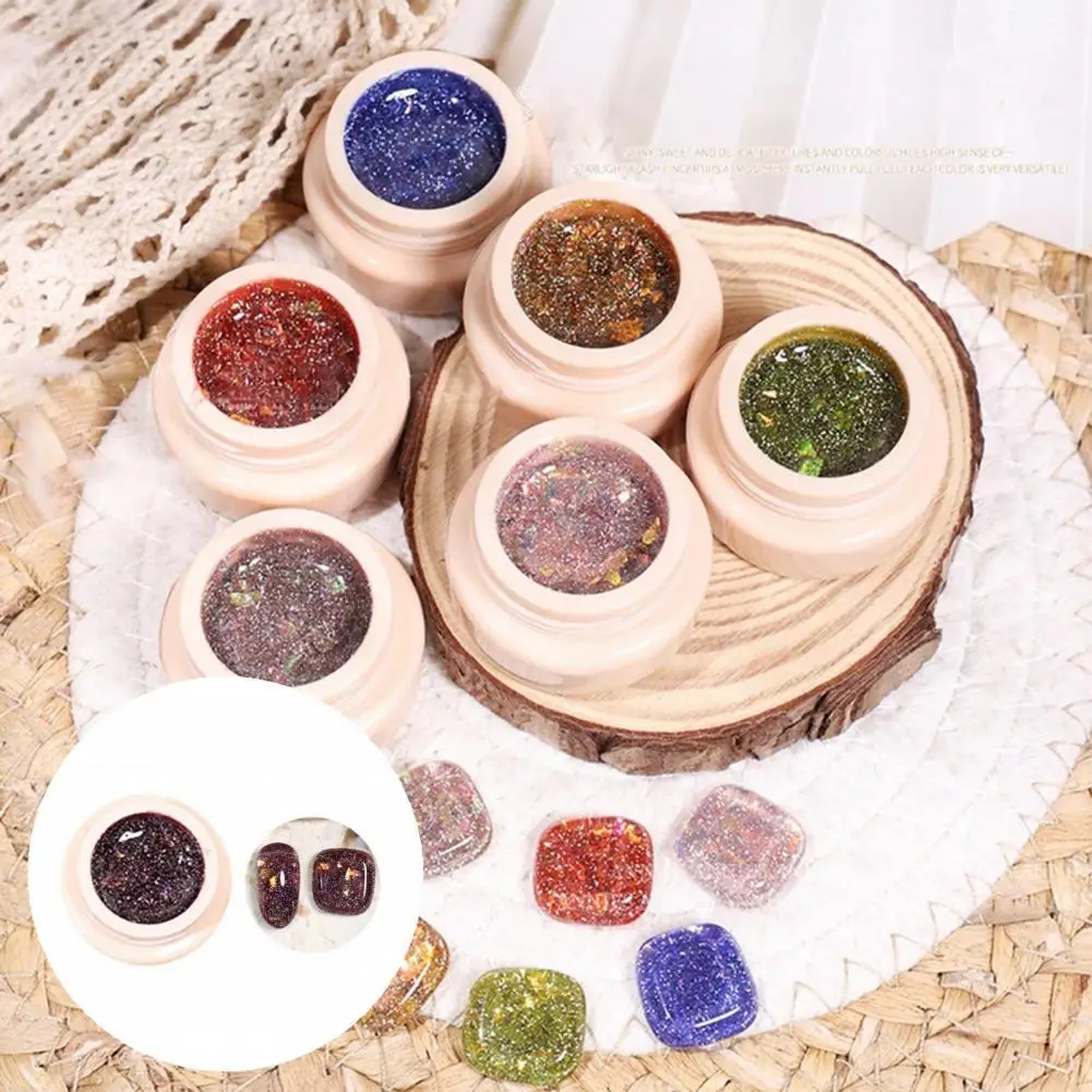 Non-Fading 5ml Safe Glitter Sequins Gel Nail Polish Soak Off Gel Mild Nail Polish No Stimulation for Girl
Non-Fading 5ml Safe Glitter Sequins Gel Nail Polish Soak Off Gel Mild Nail Polish No Stimulation for Girl