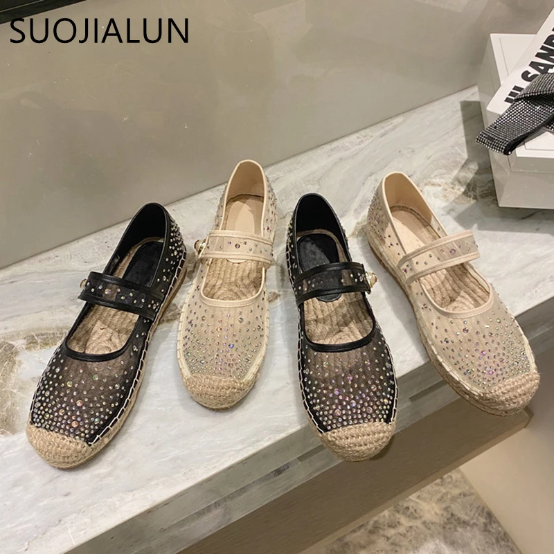 SUOJIALUN Women Spring Single Shoes Fashion Bling Crystal Meah Ladies Fisherman Shoes Flat Heel Casual Round Toe Loafers
SUOJIALUN Women Spring Single Shoes Fashion Bling Crystal Meah Ladies Fisherman Shoes Flat Heel Casual Round Toe Loafers